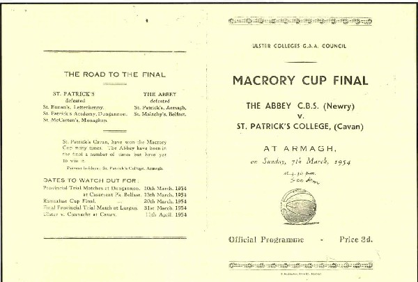 MacRory Cup Panel - 1987