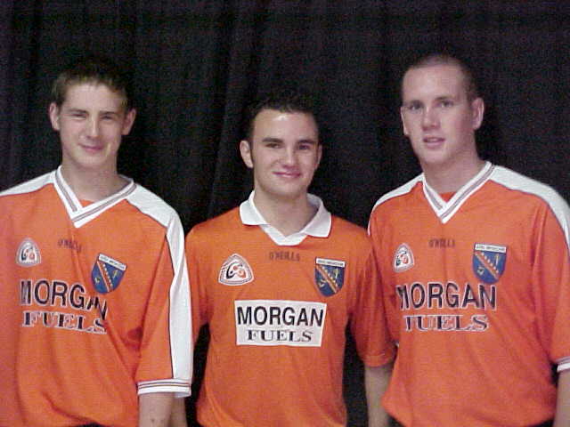 Abbey All Ireland Draw - Armagh Supporters Conor O'Neill, Damian Brady & Ultan McDonald