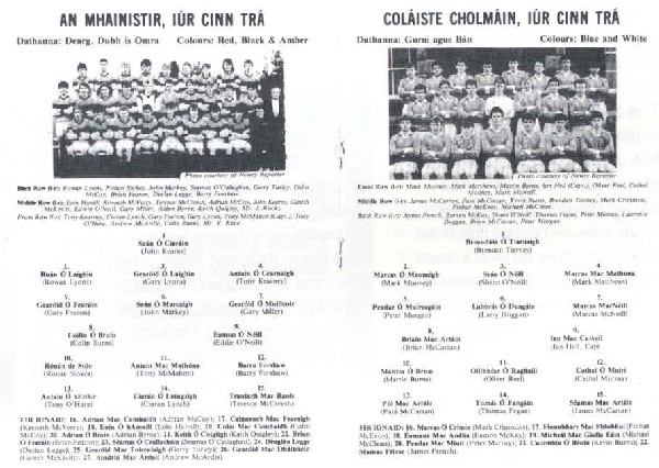 MacRory Cup Panel - 1987