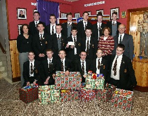 Pictured are a group of 4th and 5th year students from the Abbey Grammar School, Newry. Also included are Miss Armstrong and Mrs Burns, Year Tutors.