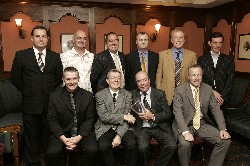 Abbey Past Pupils Sports Association September 2005 Abbey Students with Kevin Moran, Aidan O'Rourke & Headmaster Dermot McGovern