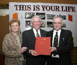 Mr & Mrs Kevin O'Neill with Aidan O'Rourke President APPSA
